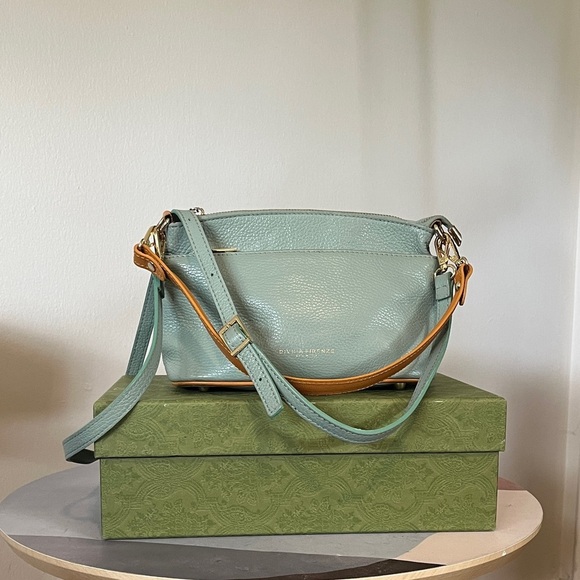 Divina Firenze Convertible crossbody shoulder bag light blue - Picture 1 of 9
